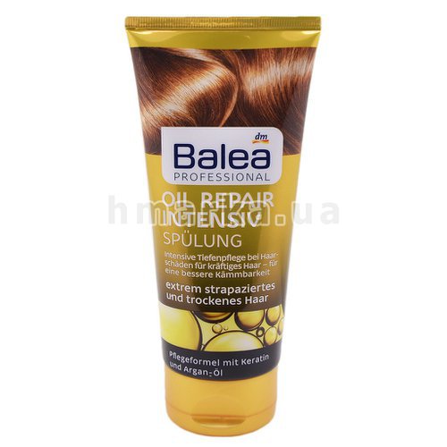 Фото Бальзам для волосся Balea Professional Oil Repair Intensive для дуже пошкодженного і сухого волосся, 200 мл № 2