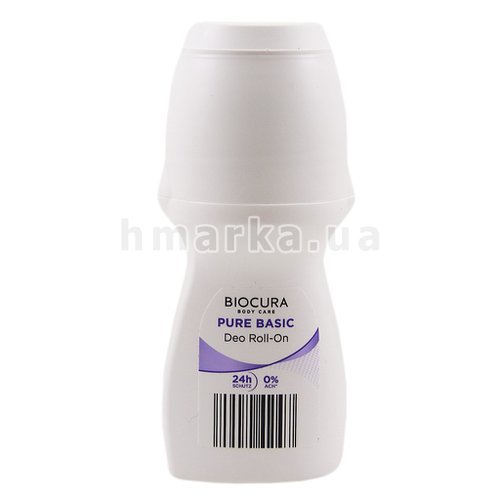 Фото Шариковый дезодорант Biocura Pure Basic, 50 мл № 1