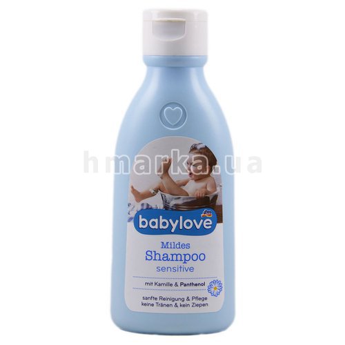 Фото Детский шампунь Babylove с ромашкой и пантенолом, 250 мл № 1