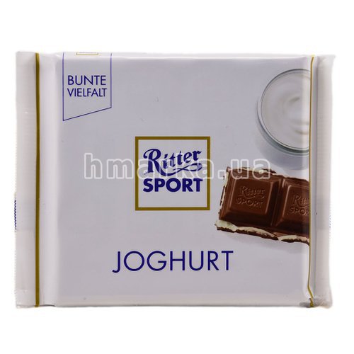 Фото Шоколад Ritter Sport Joghurt з ніжною йогуртовою начинкою, 100 г № 1