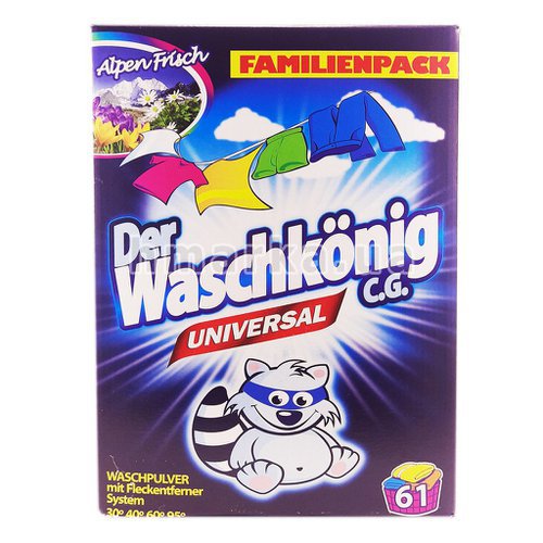 Фото Порошок для стирки Waschkonig Universal, 5 кг № 1