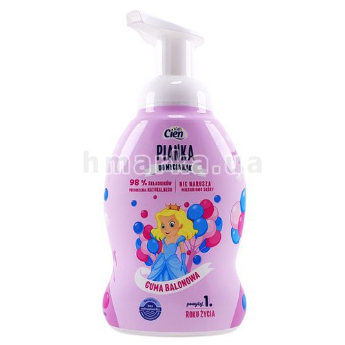 Фото Детская Пенка для мытья рук Cien Жевательная резинка, 300 мл № 1