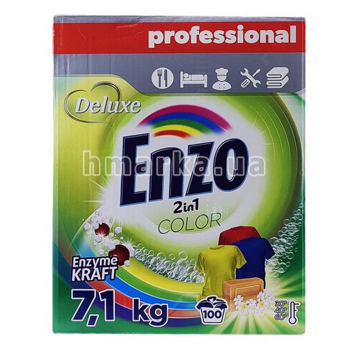 Фото Порошок для стирки Enzo Color, 7,1 кг № 1
