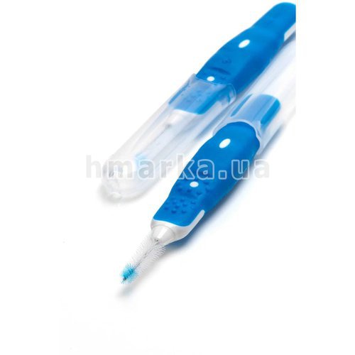 Фото Межзубные щетки для брекетов Dontodent (синие), 0.6 мм ISO 3, 6 шт. № 2