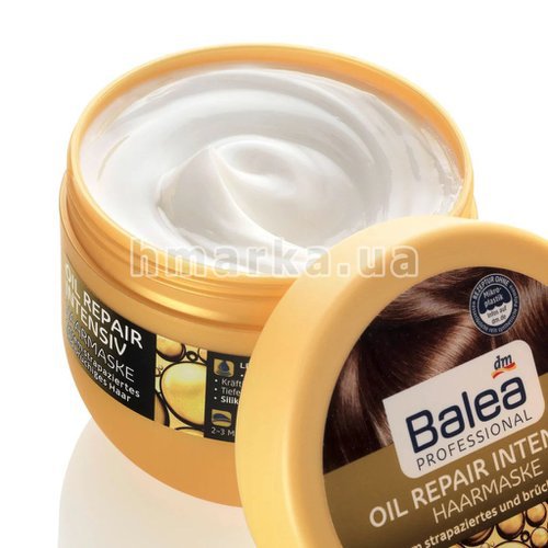Фото Восстанавливающая маска для волос Balea Professional, 300 мл № 4