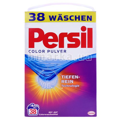 Фото Порошок для прання кольорових речей Persil Color Pulver на 38 прань, 2,47 кг № 1