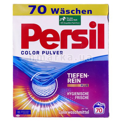 Фото Порошок для прання кольорових речей Persil Color Pulver на 70 прань, 4,55 кг № 1