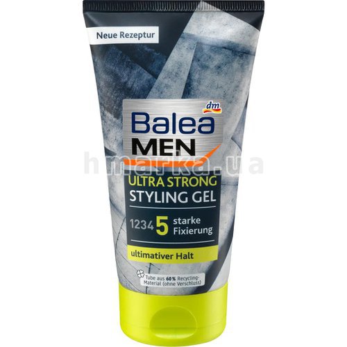 Фото Гель для укладки волос Balea MEN Styling Gel Ultra Strong, 150 мл № 1