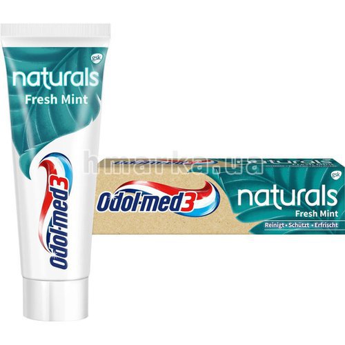 Фото Натуральная зубная паста Odol med 3 Fresh Mint, 75 мл № 1