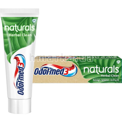 Фото Натуральная зубная паста Odol med 3 Herbal Clean, 75 мл № 1