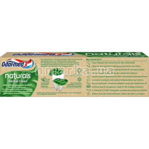 Фото Натуральная зубная паста Odol med 3 Herbal Clean, 75 мл № 3