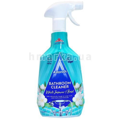 Фото Спрей для чистки ванны Astonish Белый Жасмин и Базилик, 750 мл № 1