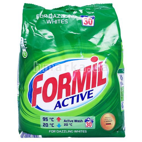 Фото Порошок для белых вещей Formil Aktive, на 30 стирок, 2.1 кг № 1