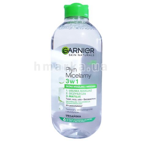 Фото Мицеллярная вода Garnier 3 в 1 для чувствительной и смешанной кожи, 400 мл № 1