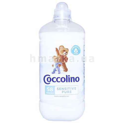 Фото Детский кондиционер Coccolino Sensitive Pure, гипоалергенный, на 58 стирок, 1.45 л № 1