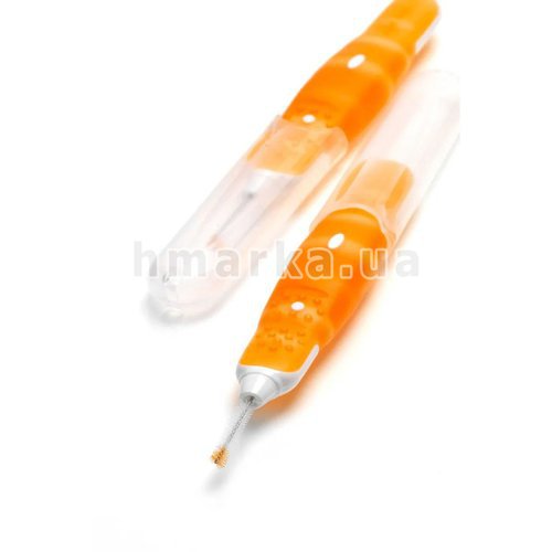 Фото Межзубные щетки для брекетов Dontodent (оранжевые), 0.45 мм ISO 1, 6 шт. № 3