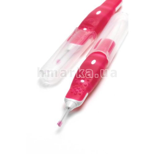 Фото Межзубные щетки для брекетов Dontodent (розовые), 0.4 мм ISO 0, 6 шт. № 3
