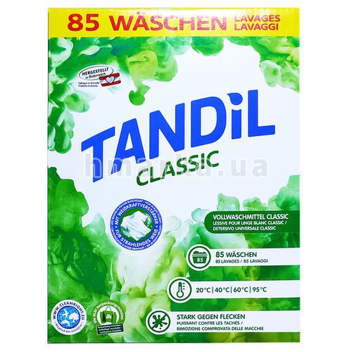 Фото Універсальний пральний порошок Tandil Classic , на 85 прань, 5.2 кг № 6