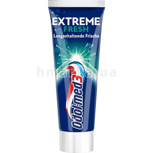 Фото Зубна паста Odol med 3 Extreme Fresh Екстремальна свіжість, 75 мл № 3