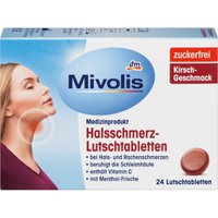 Цукерки від болю в горлі Міволіса з вітаміном С та ісландським мохом, 24 шт.