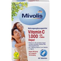 Mivolis Витамин С 1000+D3+ Селен Депо 30 шт, 42 г (Германия)