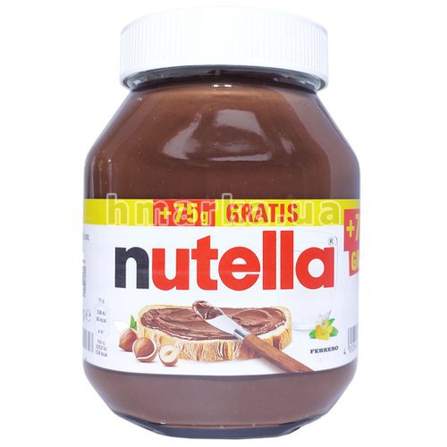Фото Шоколадный крем Nutella с ореховым вкусом, 825 г № 1