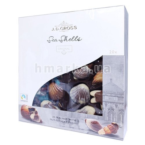 Фото Шоколадные конфеты с ореховым кремом J.D.Gross 50% кakao, 20шт № 1