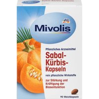 Тыквенные капсулы Mivolis Сабал при слабости мочевого пузыря, 90 шт