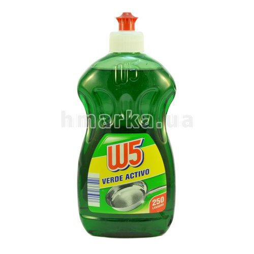 Фото Средство для мытья посуды W5 "Активный зеленый", 500 мл № 1