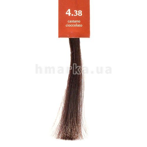 Фото Крем-краска для волос Brelil 4.38 шоколадный шатен, 100 мл № 1