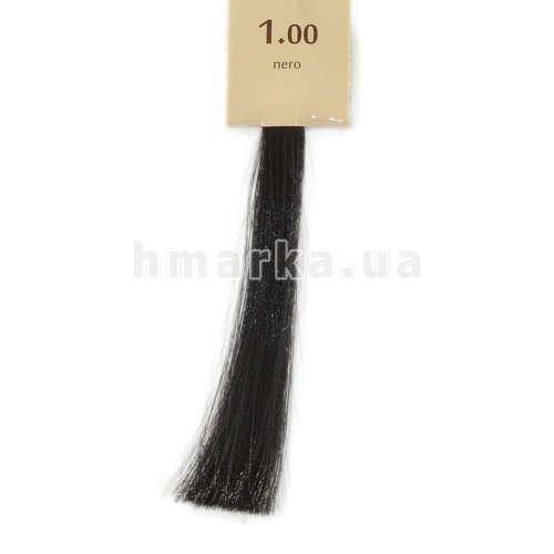 Фото Крем-краска для волос Brelil 1.00 черный, 100 мл № 1