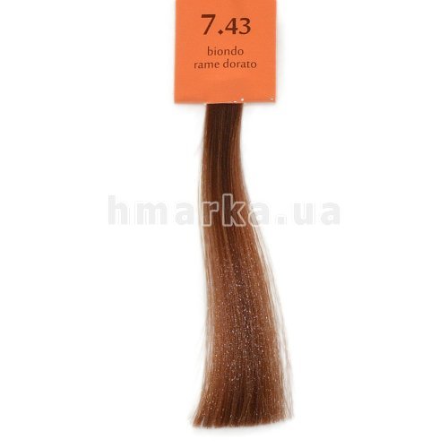 Фото Крем-краска для волос Brelil 7.43 медно-золотистый блонд, 100 мл № 1
