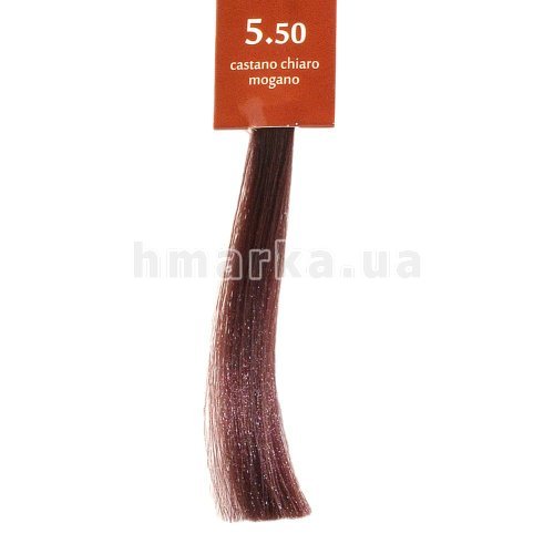 Фото Крем-краска для волос Brelil 5.50 светлый шатен махагон, 100 мл № 1