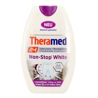 Зубная паста + жидкость для полоскания рта Theramed "Non-Stop White", 75 мл