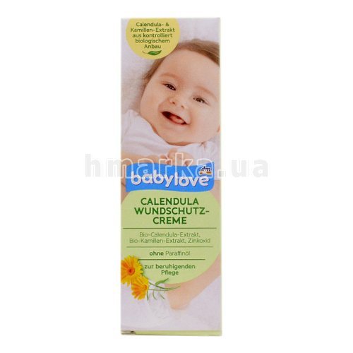 Фото Детский крем Babylove с календулой, экстрактом шалфея и оксидом цинка, 75 мл № 1