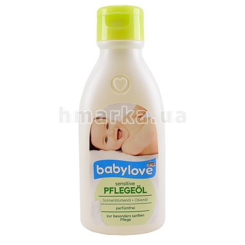 Фото Олійка для тіла Babylove з соняшниковою олією та екстрактом шавлії, 250 мл № 1
