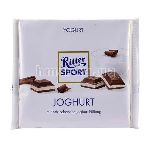 Фото Шоколад Ritter Sport "Joghurt", с освежающей йогуртовой начинкой, 250 г № 1