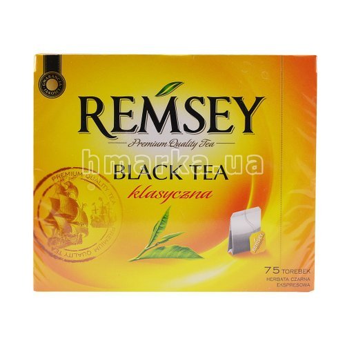 Фото Черный чай пакетированный Remsey "Классический", 75 шт. х 2,0 г № 1