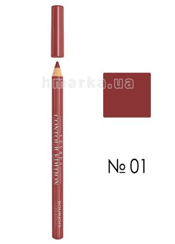 Фото Bourjois Contour Levres Edition олівець для губ, № 1 рожево-бежевий, 1,14г № 1