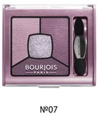 Bourjois SMOKY STORIES тени для глаз "квадро", 07-фиолетовая гамма, 3,2 г
