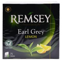 Черный чай в пакетиках Remsey "Earl Grey Lemon", 75 шт. х 2,0 г