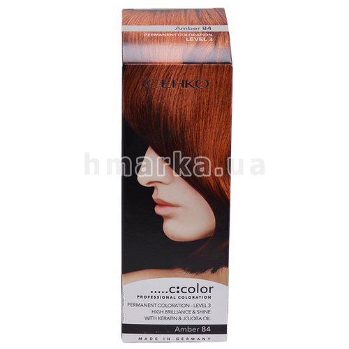Фото Краска для волос C:EHKO C:Color 84 янтарь, 50 мл № 1