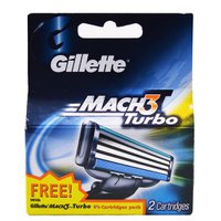 Картриджи для станка Gillette Mach 3 Turbo, 2 шт.