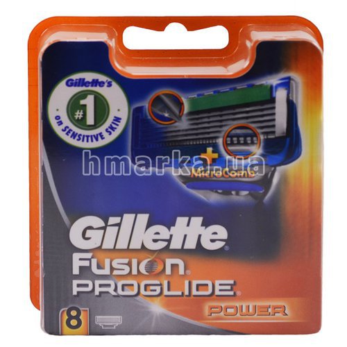 Фото Картриджі для станка Gillette Fusion Proglige Power, 8 шт. № 1