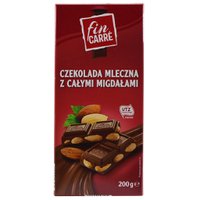 Молочний Шоколад з Мигдалем Fin Carre, 200 г