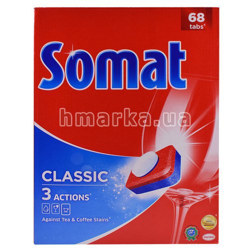 Фото Таблетки для посудомийки Somat Classic, 68 шт. № 1