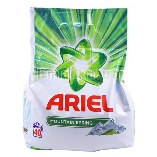 Фото Порошок Ariel Mountain Spring для білих речей, 3 кг № 1