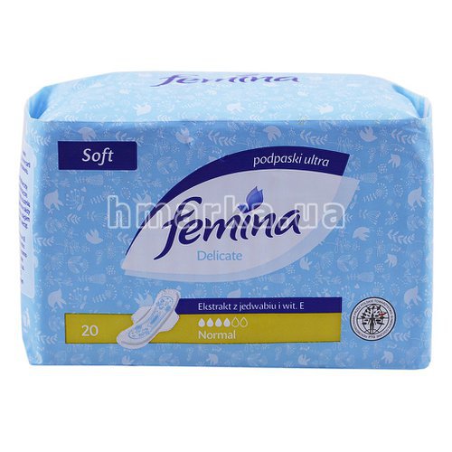 Фото Жіночі прокладки Femina Ultra Soft Normal, 20 шт. № 1