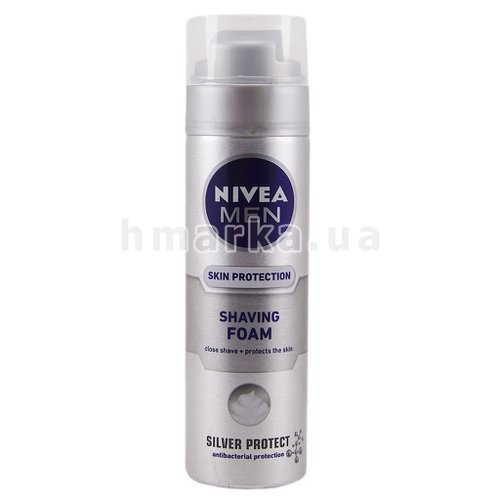 Фото Піна для гоління Nivea Silver Protect, 200 мл № 1