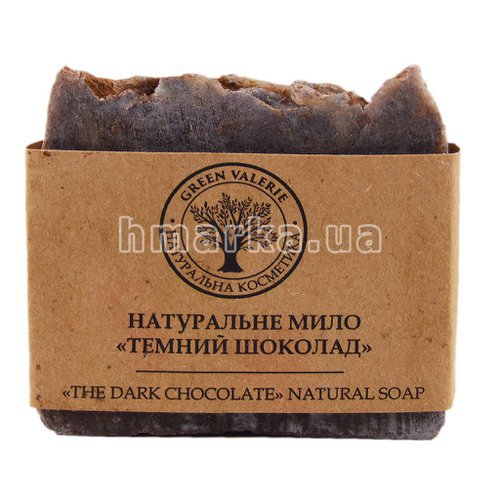 Фото Натуральное крем-мыло Темный шоколад Green Valerie, 100 г № 1